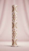 Rosewater Wrapping Paper with Ornate Baroque Pattern